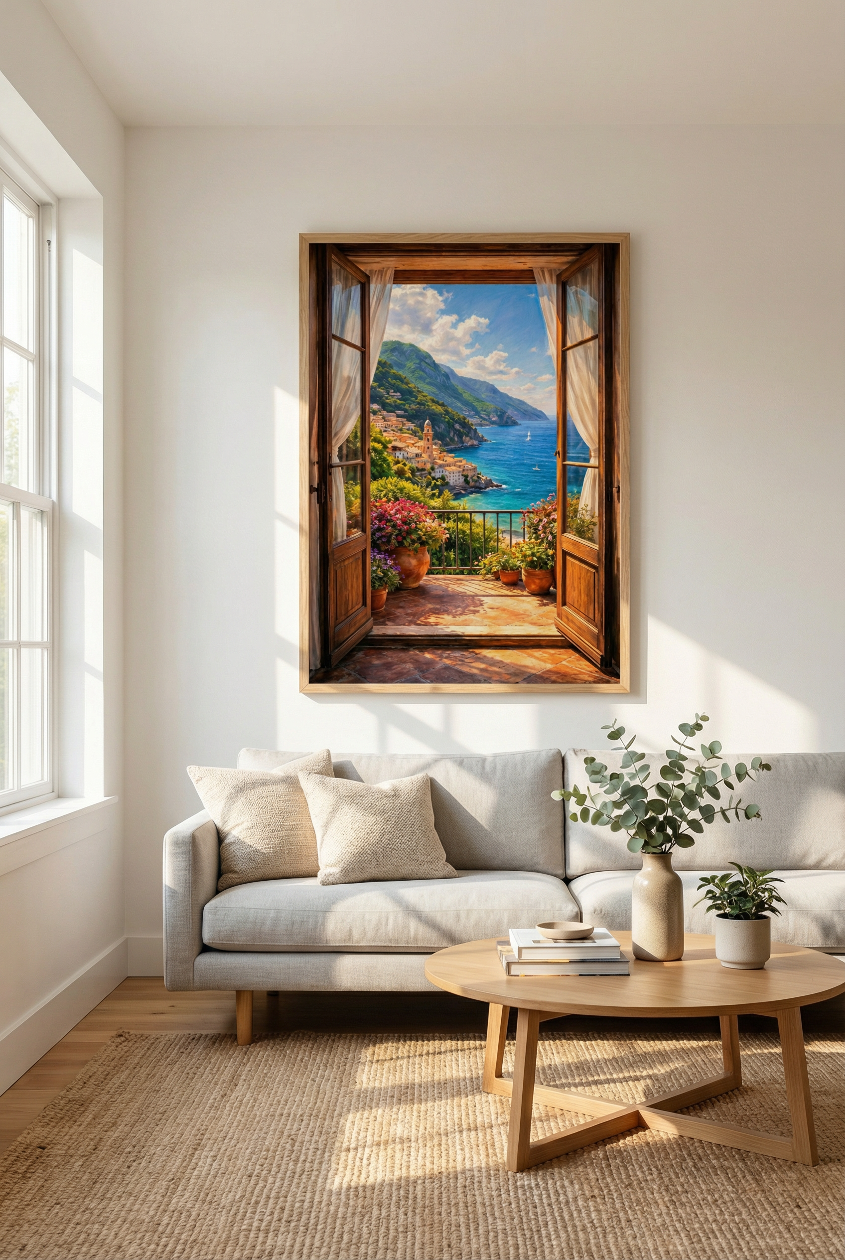 Coastal charm of Amalfi Coast Wall Art - thumbnail 3
