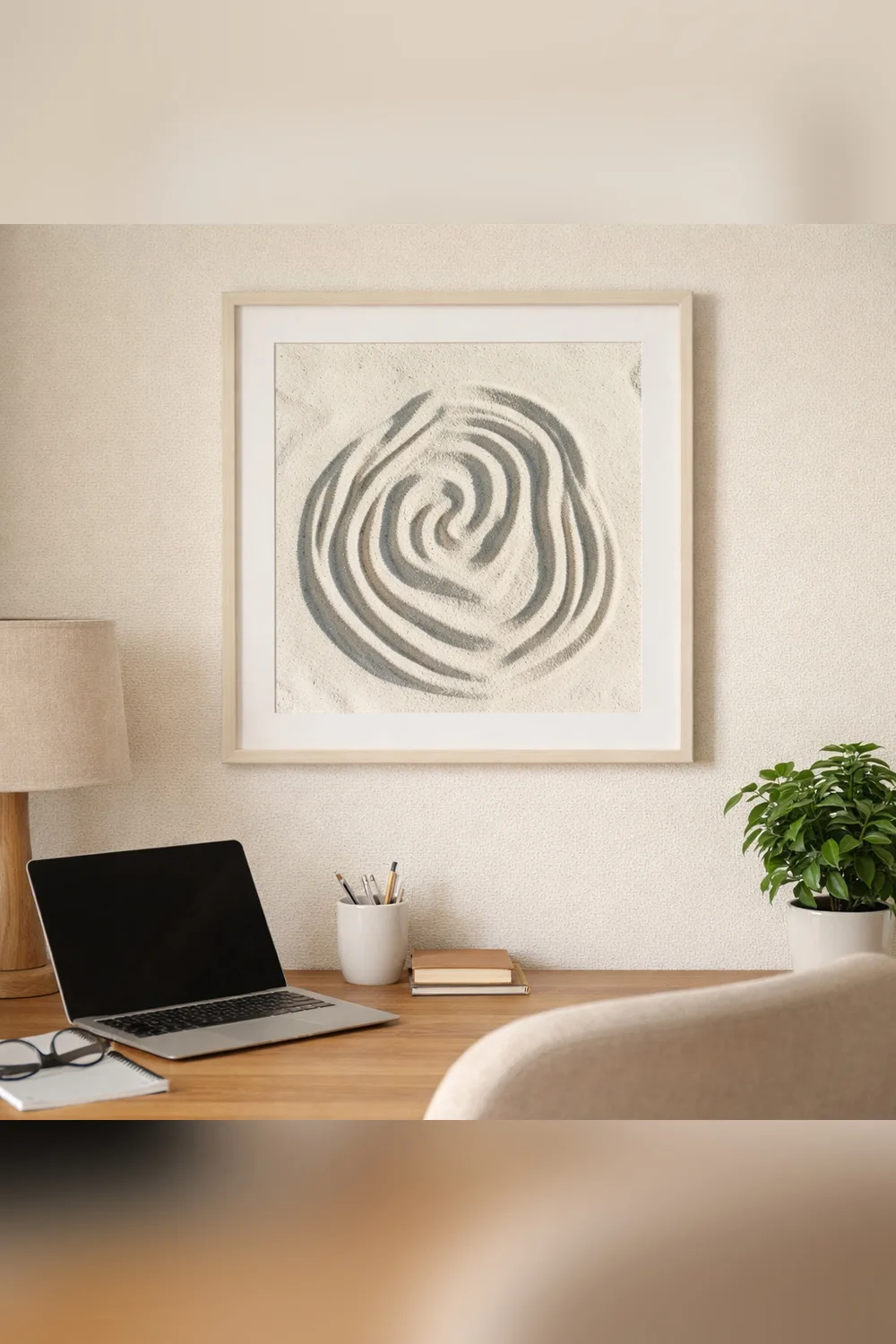 Printable Abstract Topography Spiral Sand Office Wall Art - thumbnail 4